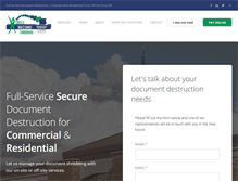 Tablet Screenshot of mobilerecordshredders.com